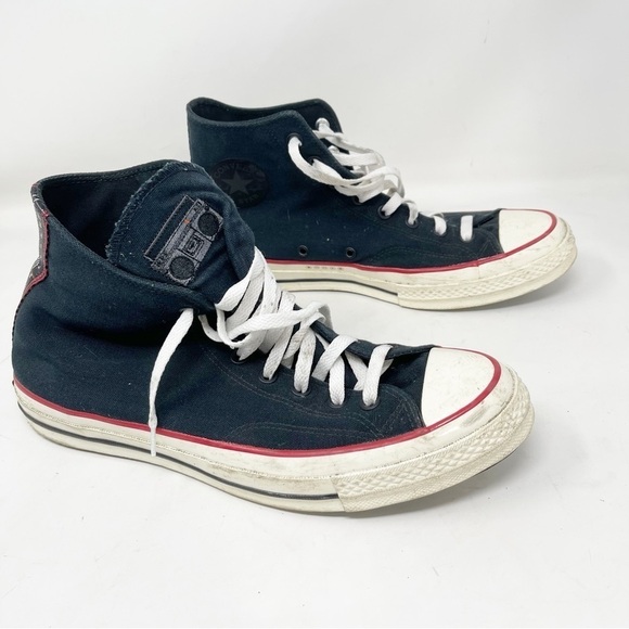 CONVERSE X SHOE PALACE Black BOOM BOX Chuck Taylor High Top BASCOM 1993 Sz 11 - Picture 3 of 12